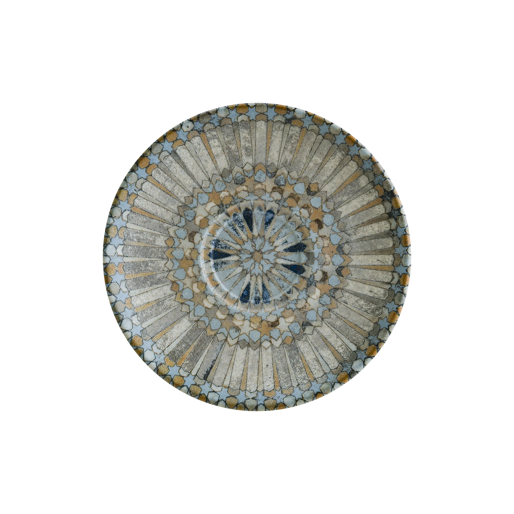 Luca Mosaic Matt Gourmet Coffee Saucer 16 cm