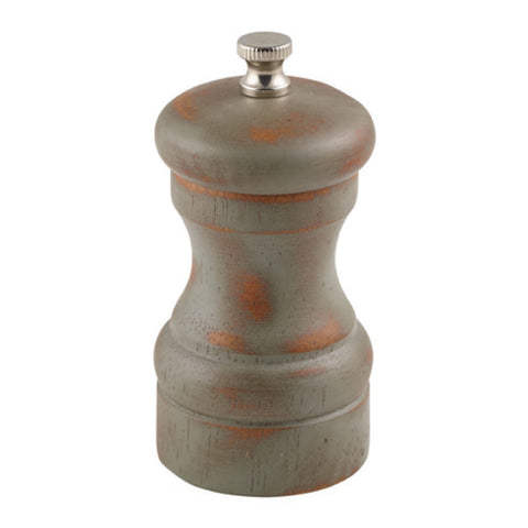 Genware Antique Finish Salt/Pepper Grinder 10cm